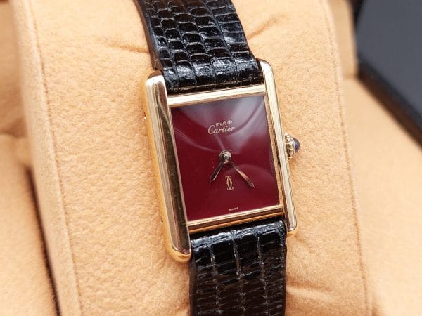 Cartier Tank Vermeil 1990 (Watch only) - Image 4