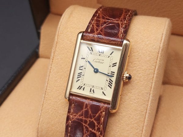 Cartier Tank Vermeil Ref. 590005 1996 (Full Set) - Image 5