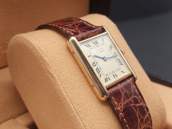 Cartier Tank Vermeil Ref. 590005 1996 (Full Set) - Image 4