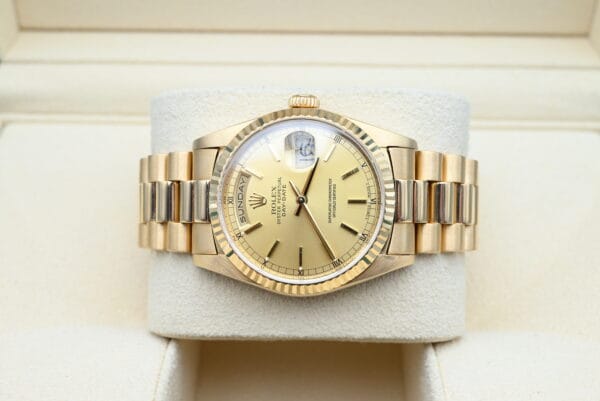 Rolex Day-Date Ref. 18238 Year 1991 (Box & Papers) - Afbeelding 4