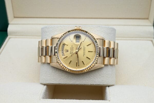 Rolex Day-Date Ref. 18238 Year 1993 (Box & Papers) - Afbeelding 5